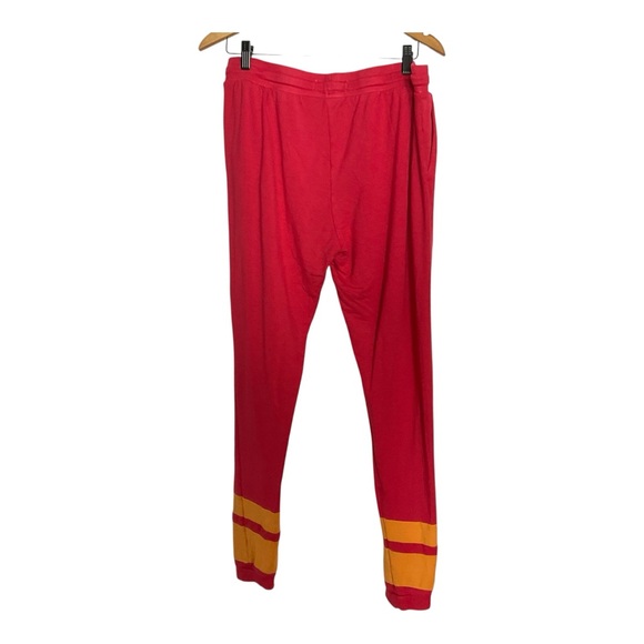 Kangol Burnt Orange Jogger Sweatpants Striped Cuff Athletic Lounge Pants Size - Picture 2 of 4